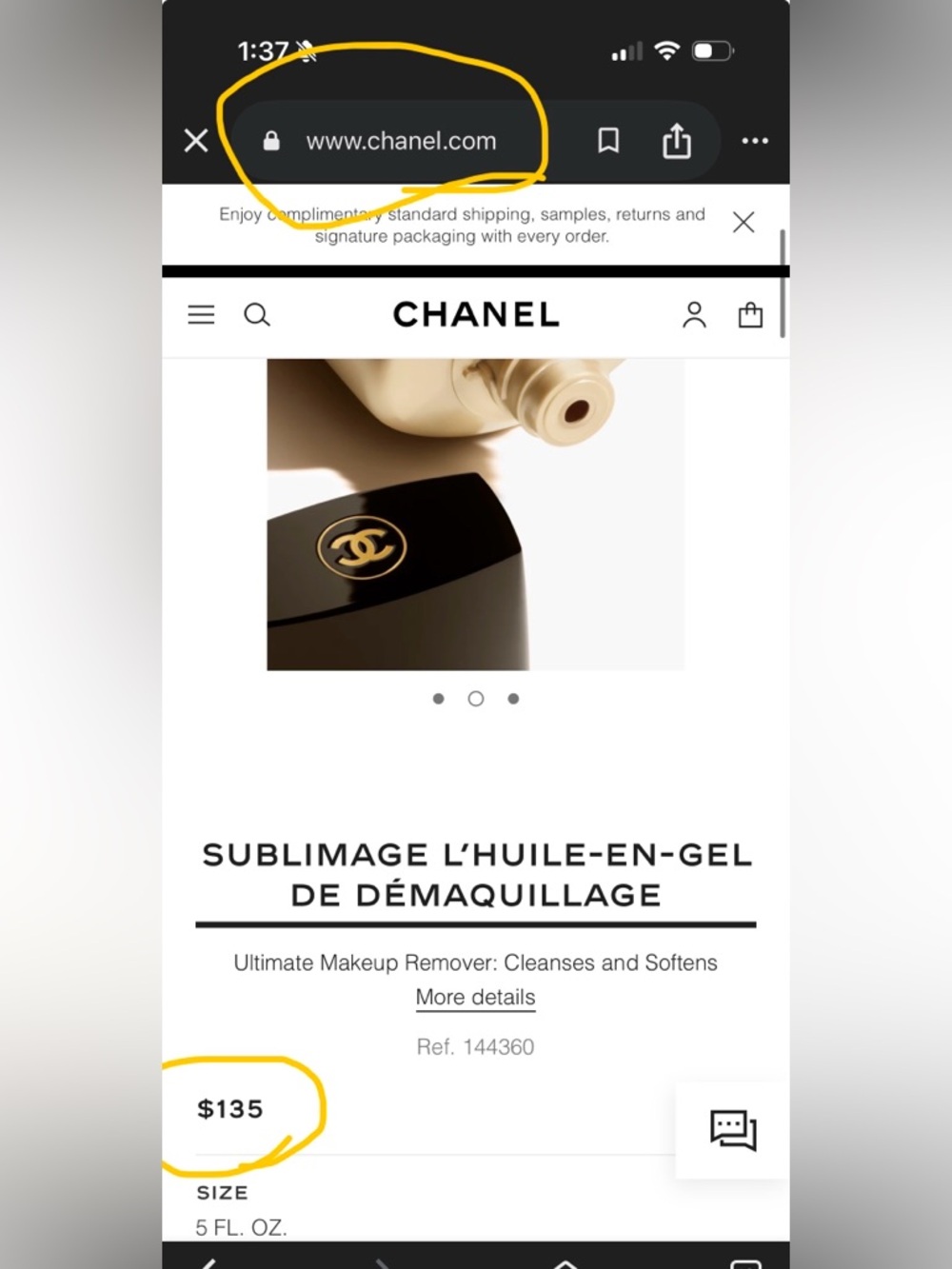 Chanel FullSize SUBLIMAGE L’HUILE EN-GEL DE DÉMAQUILLAGE Makeup Remover Cleanser - Picture 2 of 4